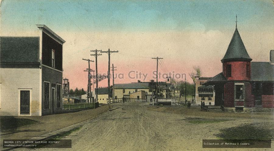 Postcard: Three Rivers, Massachusetts, Post Office and Depot